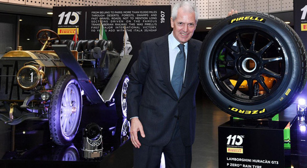 Marco Tronchetti Provera A.D. Pirelli durante la cerimonia in occasione dei 110 anni di Pirelli Motorsport Prestige presso il Museo dell'automobile di Torino