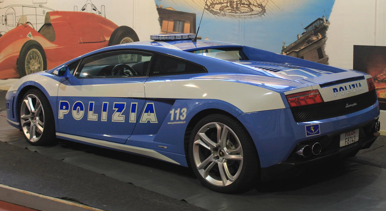 La Lamborghini Gallardo della Polizia