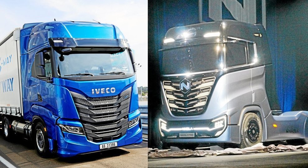 Due camion Iveco e Nikola che costruiranno insieme il camion elettrico a idrogeno