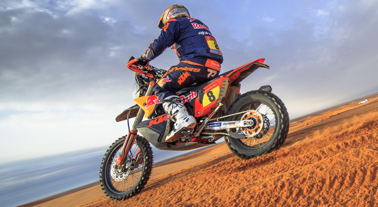 Toby Price (Ktm), leader della classifica tra le moto nella Dakar 2023