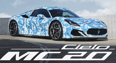 Maserati, si chiamerà MC20 Cielo la nuova spyder del Tridente. Premiere il 25 maggio, la vettura sarà prodotta a Modena