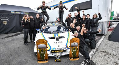 A Misano Basz e Michelotto trionfano nelle Lamborghini World Finals. Grande spettacolo al festival delle Hurácan Super Trofeo Evo
